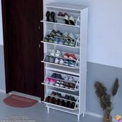 Modilayn Varbi Umay Kapı Önü 72X205x26 Cm’ Lik 5 Düşer Kapak 10 Göz Bölme Ayakkabılık