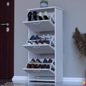 Modilayn West Antre 52 X116x26 Cm’ Lik 3 Düşer Kapak 6 Göz Bölmeli Ayakkabılık
