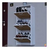 Modilayn West Asma Kapı Önü 52X 116 X26 Cm’lik 3 Düşer Kapak 6 Göz Bölmeli Ayakkabılık