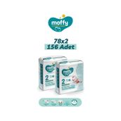 Moffy No:2 Mini 156 Adet Bebek Bezi