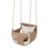 Moje Viking Gold Bebek Salıncağı - Ev Tipi Kumaş Tavana Asılan Salıncak