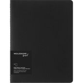 Moleskine Dijital Kayık Seti Kalem ile Uyumlu Karton Kapak Ekstra Geniş Format Beyaz Sayfalı 2'li 19x25 cm Siyah 120 Sayfa Smart Cahier Dergileri