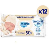 Molfix 50x12'li Set Pamuklu Yeni Doğan Islak Havlu 600 Adet