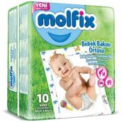 Molfix 60x60 cm 10'lu Bebek Alt Açma Bezi