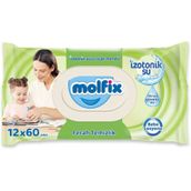Molfix Ferah Temizlik İzotonik Sulu 12x60 720 Yaprak Islak Mendil
