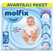 Molfix No:3 Midi 324 Adet Bebek Bezi