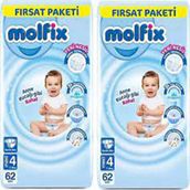 Molfix No:4 Maxi 124 Adet Bebek Bezi