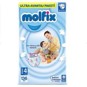 Molfix No:4 Maxi 136 Adet Bebek Bezi