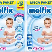 Molfix No:4 Maxi 256 Adet Bebek Bezi