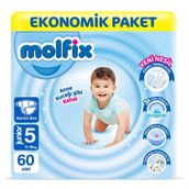 Molfix No:5 Junior 60 Adet Bebek Bezi