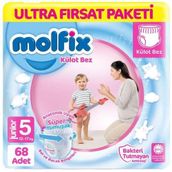 Molfix No:5 Junior 68 Adet Külot Bebek Bezi