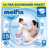 Molfix No:5 Junior 80 Adet Bebek Bezi