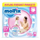Molfix No:7 XXLarge 81 Adet Külot Bebek Bezi