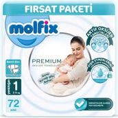 Molfix Premium No:1 Yenidoğan 72 Adet Bebek Bezi