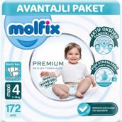 Molfix Premium No:4 Maxi 172 Adet Bebek Bezi