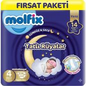 Molfix Tatlı Rüyalar No:4 Maxi 228 Adet Bebek Bezi