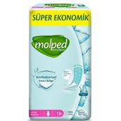 Molped 18'li Extra Hijyen Uzun Süper Ekonomik Ped