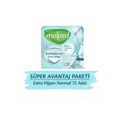Molped Extra Hijyen Normal Süper Avantaj Paketi 72 Adet Hijyenik Ped