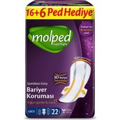 Molped Gece 22x2 44 Adet Supernight Dev Ekonomik Ped