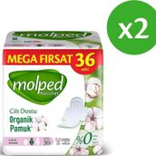 Molped Pure Soft Uzun Avantajlı 2x36 Adet Hijyenik Ped