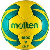 Molten H1X1800 Dikişli Deri 1 No Hentbol Topu - Sarı
