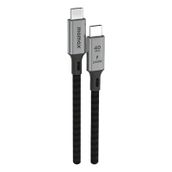 Momax DC39D Elite 240W Usb-C Usb4 40 Gbps 1 mt Siyah Kablo