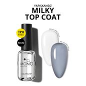 Momo Professional Milky Top Coat 10 ml Kalıcı Oje