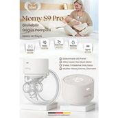 Momy S9 Pro Süt Artıran, Akıllı Giyilebilir Kablosuz Göğüs Pompası – Sessiz & Eller Serbest Sağım - Beyaz