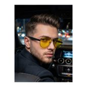 MONAL EYEWEAR Gece Görüş/Sürüş Gözlüğü Polarize/UV400 Koruma Yansıyan/Parlayan Işığı Keser Rahat Kullanım Sağlar