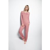 Monamise 19215 Pembe Kadın Pijama Takımı