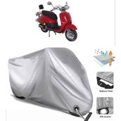 Mondial 125 ZN Siyah Arka Çanta Uyumsuz Ultra Kalın Su Geçirmez Motor Brandası