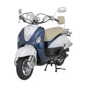 Mondial 50 Znu Ec Motosiklet Mavi 49.6 Motor Hacmi ile Tek Silindir 4 Zamanlı Model