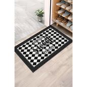 Monnhein Checkered Sweet Home Kapı Önü Paspası - Renkli - 45 x 65 cm