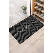 Monnhein Hello Zigzag Kapı Önü Paspası - Renkli - 45 x 65 cm