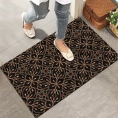 Monnhein Kapı Önü Paspası - Modern ve Şık Kapı Paspası | Ev, Ofis ve Dış Mekân Kullanımı İçin (Gece Çiçeği) 40x60