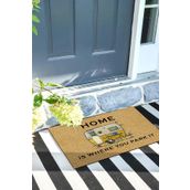 Monnhein Karavan apı Önü Paspası Dekoratif Kapı Paspası Dış Mekân Paspas Ev İçi Paspası 45x70cm