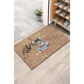 Monnhein Positive Vibes Cat Kapı Önü Paspası - Renkli - 40 x 60 cm