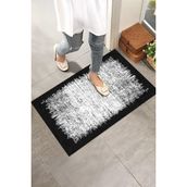 Monnhein Siyah Beyaz Modern Kapı Önü Paspası - Renkli - 45 x 65 cm