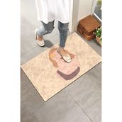 Monnhein Soyut Portre Kapı Önü Paspası - Renkli - 40 x 60 cm