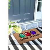 Monnhein Trust No One apı Önü Paspası Dekoratif Kapı Paspası Dış Mekân Paspas Ev İçi Paspası 45x70cm