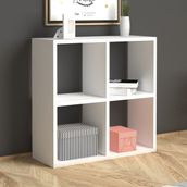 Monte Beyaz Sehpa Cube Kitaplık