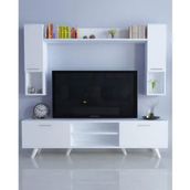 Moonlife Beyaz İstanbul Dolaplı Kapaklı Tv Ünitesi