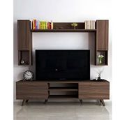 Moonlife Ceviz İstanbul Dolaplı Kapaklı Tv Ünitesi