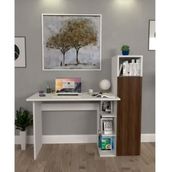 Moonlife Diamond Dolaplı Ceviz Çalışma Masası