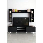 Moonlife Siyah İstanbul Dolaplı Tv Ünitesi