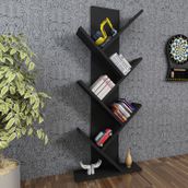 Moonlife Tree Siyah Dekoratif Kitaplık