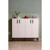 Moonlife Valencia 4 Kapaklı Antre,Hol,Ayakkabılık Beyaz