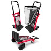 Moonshop El Arabası Yük Taşımayükseklik Ayarlı Çok Amaçlı El Arabası Yük Taşıma Arabası 90 Kg