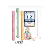 Moory Duyusal Diş Kaşıyıcı SARI-Oral Motor Terapi-Oral Keşif-Dişlik-Çiğneme Tüpü- Beslenme Tüpü