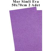 Mor Simli Eva 50X70 Cm 2 Adet Simli Eva Sungeri Okul Kres Anasinifi Elisi Etkinlikleri